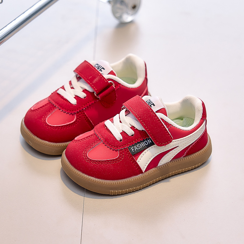 25 de otoño nuevos zapatos deportivos para niños zapatos de skate zapatos de suela suave para bebés zapatos casuales de estilo universitario para niños zapatos de entrenamiento moral