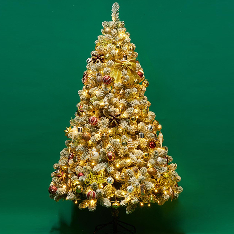Christmas decorative tree large flocked Christmas tree PVC encrypted…