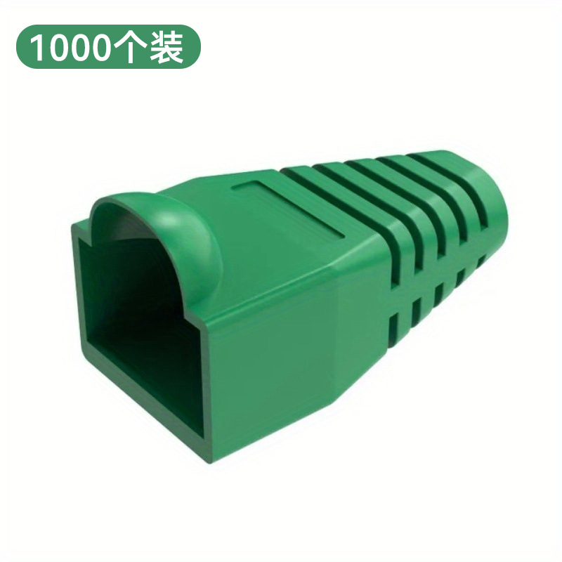 RJ45 cubierta protectora Red de cristal funda de color ultra-cinco 8P8C cristal manga de goma red al por mayor de cristal cabeza