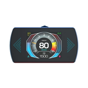 Avtomobil HUD Head-Up Displey OBD HD LCD Bort Kompüter, Çoxdilli Dəstək