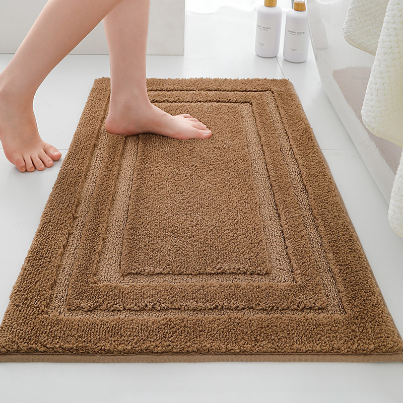 Alfombrilla antideslizante en la puerta del baño flocado Alfombra absorbente gruesa Alfombra de entrada del inodoro Alfombrilla de la puerta Alfombra de la cama del dormitorio image 17