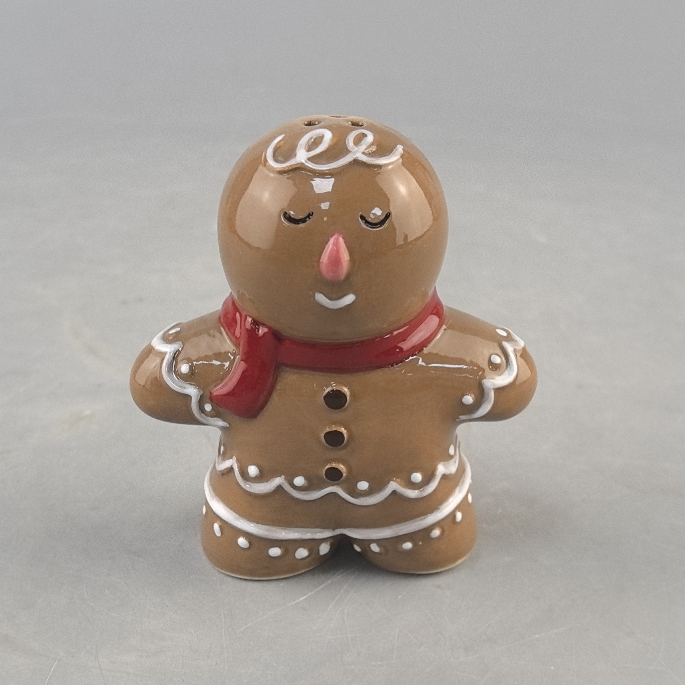 Nuevos productos explosivos transfronterizos creativos bonitos pinza de jengibre de Navidad botellas de sabor humano atmósfera de Navidad artesanías cerámicas