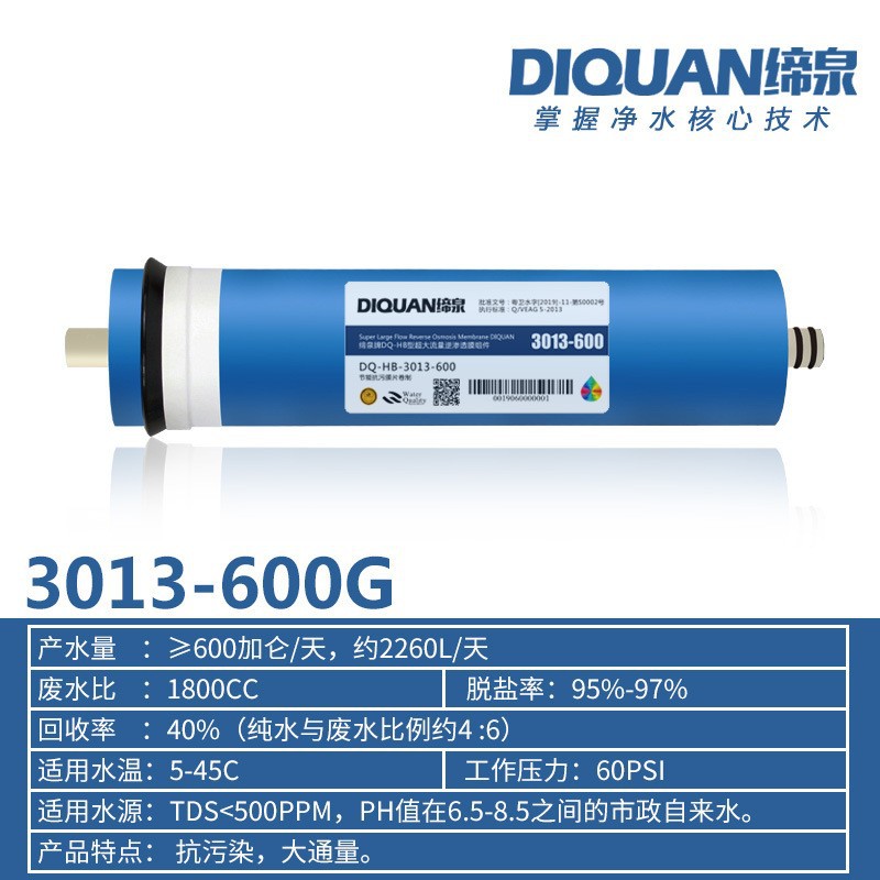 Membrana barril-libre del RO de la máquina de la membrana 400G500G600G del RO de la membrana 2012-200g de la ósmosis reversa 90GRO