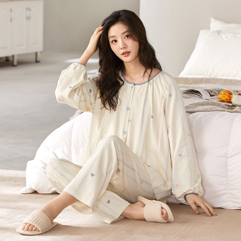 实体批发7A厂家纯棉月子服春秋季孕妇睡衣产后产妇待产服拉链哺乳
