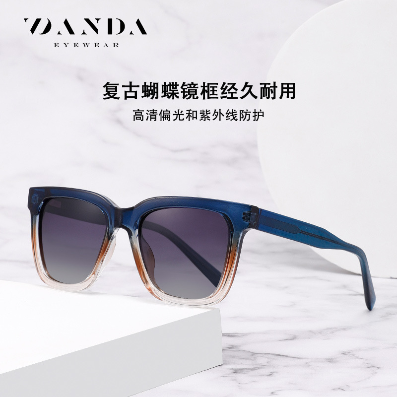 Spot al por mayor placa polarizada S26130 moda ins gafas de sol para mujer gafas de sol de protección UV para exteriores