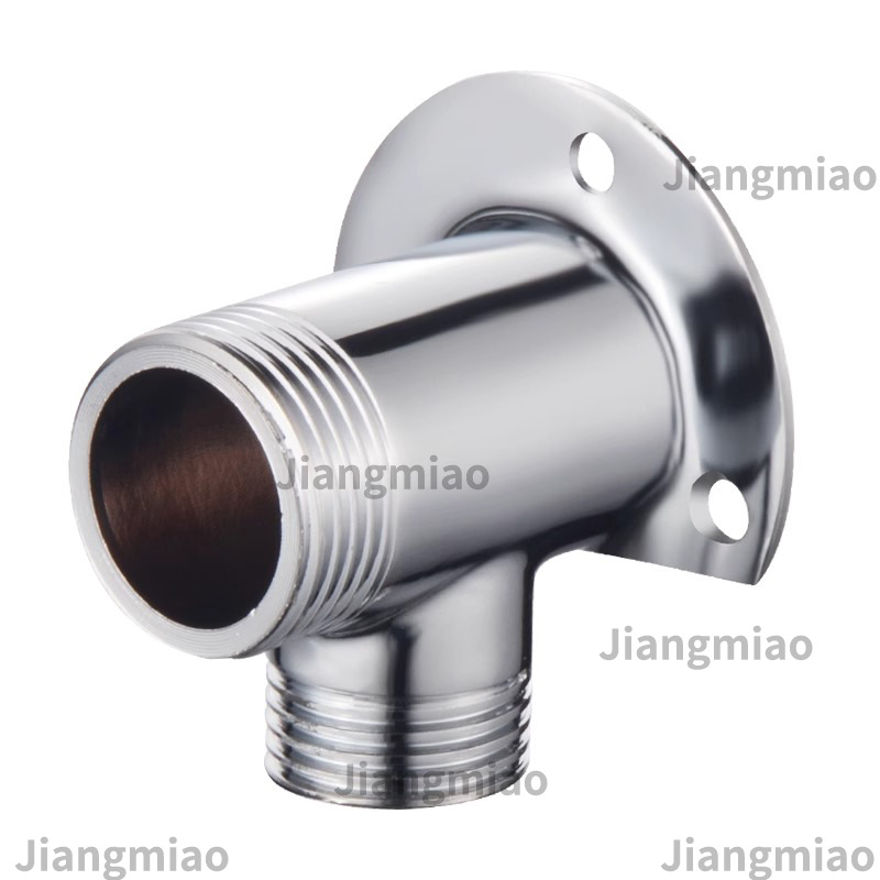 Válvula de mezcla de agua de ducha de latón grifos de montaje abierto base engrosada cabeza de conversión unida oscura a luz fija pared base image 6