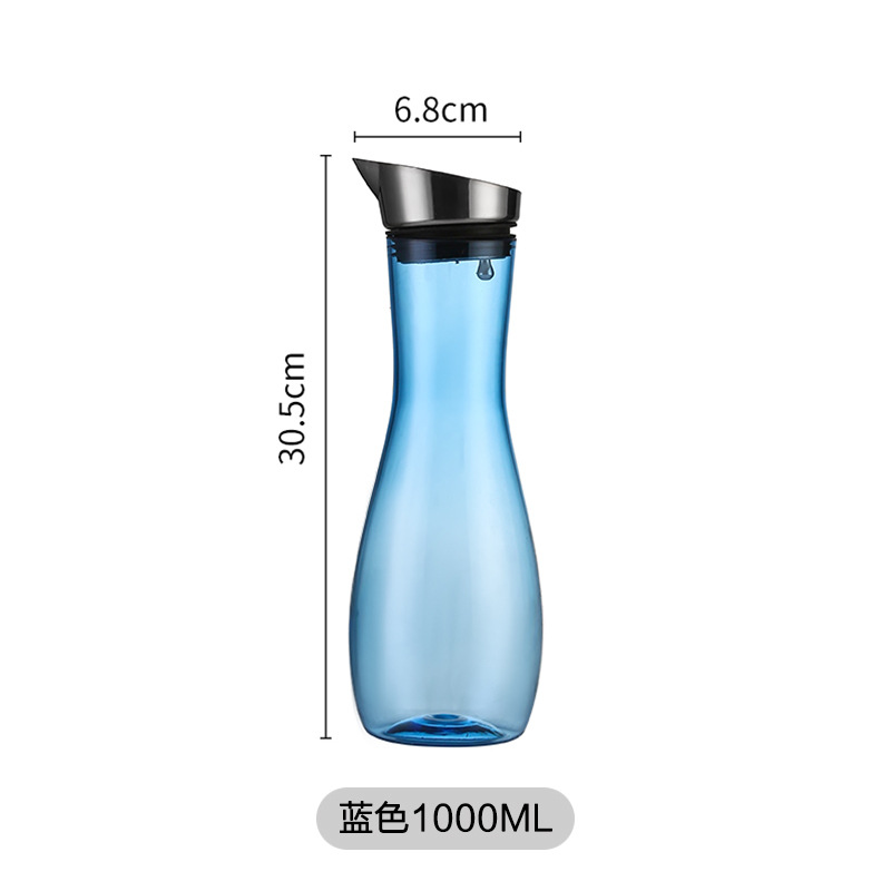Acrílico hervidor de agua fría de gran capacidad doméstica resistente a altas temperaturas hervidor de agua fría de hotel grueso cerveza jarra jarra de jugo de bebida