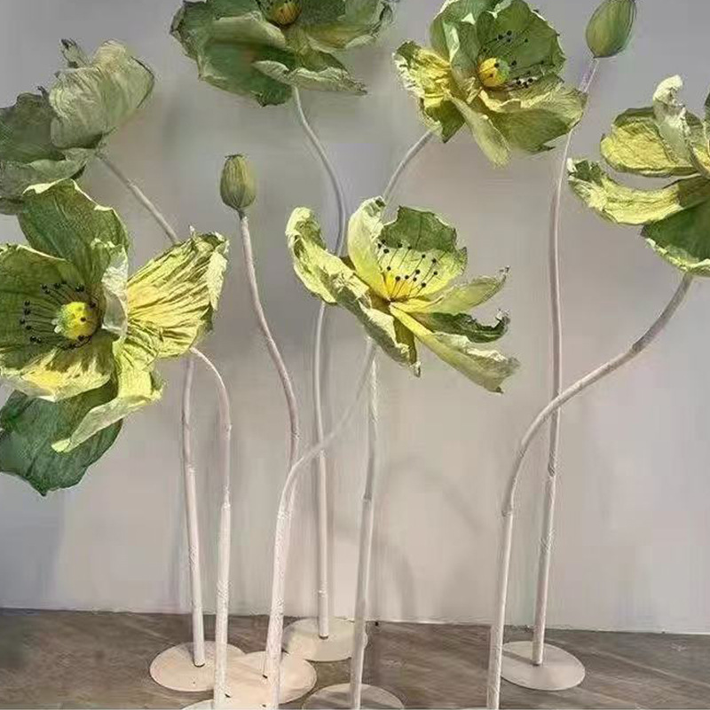 新しい紙花アートベース、結婚式用小道具、鉄製円盤ベース、巨大な紙花アート素材、花茎、スチール製ベース|undefined