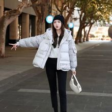 羽絨棉服女短款2022冬季新款韓版寬松小個子時尚撞色面包服外套女