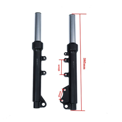 Electric Vehicle Front Shock Fork: Motosiklet ləvazimatları və aksesuarları - harley-front-reduction-total-length-385-black-hole-spacing-45