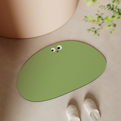 Live broadcast hot emoticon package diatom mud soft cushion bathroom door mat bathroom anti-splash anti-slip quick-drying mat