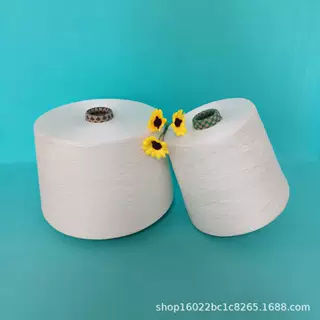 再生涤纶纱GRS证书 涤纶麻灰色纱 黑色涤纶纱 规格齐全 弘扬纺织