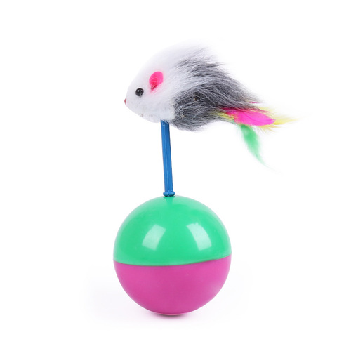 Factory direct supply of roly-poly cat toys, plush mouse rustling pet toys, funny cat toys wholesale