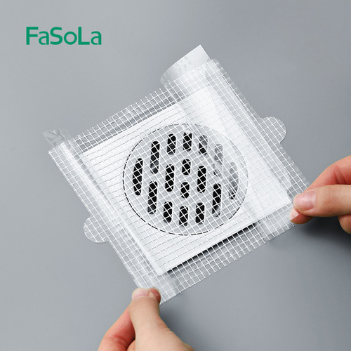 FaSoLa floor drain stickers prevent insects and prevent hair from clogging the bathroom sewer drain outlet disposable filter