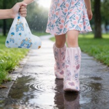一次性雨鞋套防水雨天防滑防水儿童雨鞋套学生独立包装防雨脚套