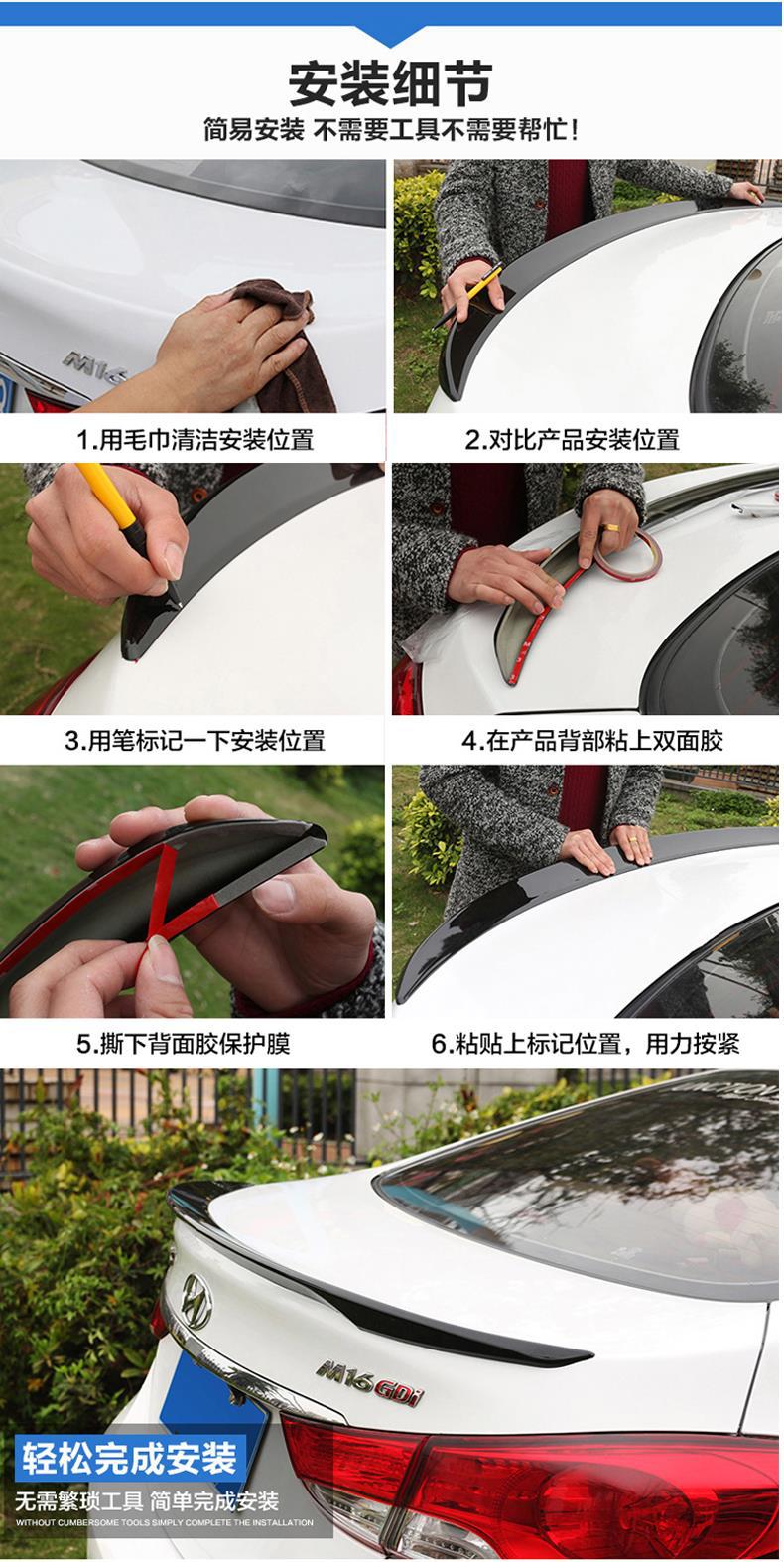Applicable to BMW Three series F30 PSM tail 3 series G20 PSM fixed wind tail BMW PSM tail
