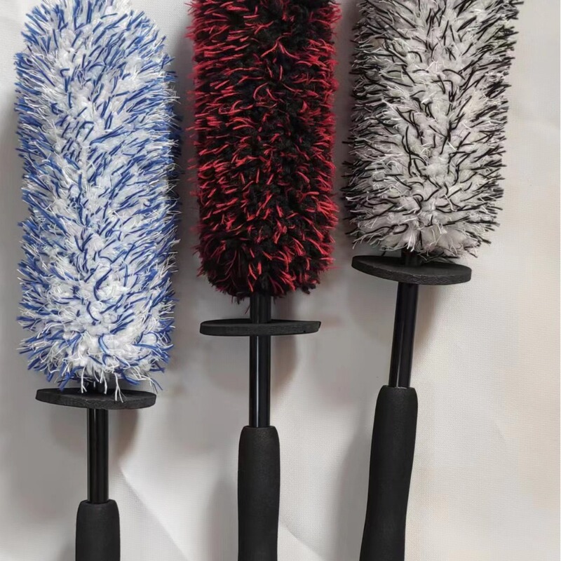 Car Wash Brush Dust Removal Brush Wheel Hub Brush Tire Brush Exhaust Pipe Cleaning Brush Wet and Dry Water Brush
