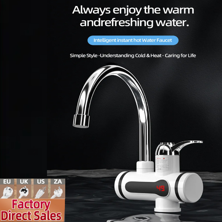Cross-Border Electric Hot Water Faucet Instant Heating Household Bath Digital Display Hot and Cold Dual-Use Heating Faucet Foreign Trade Wholesale Cross-Border Electric Hot Water Faucet Instant Heating Household Bath Digital Display Hot and Cold Dual-Use Heating Faucet Foreign Trade Wholesale