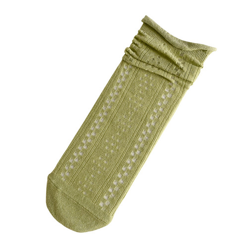 Dui Dui Socks Spring and Summer Mesh Medium Socks Japanese Women's Candy Color Thin Cotton Socks Zhuji Women's Socks Wholesale