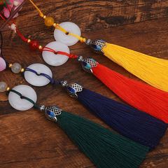 New Jingtailan Peace Knot Tassel Pendant for Ancient Chinese Hanfu Collar Gift Box Phone Accessory Mini Pendant
