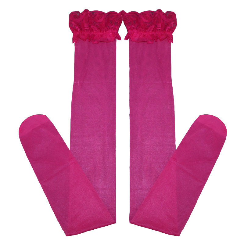 Stockings for Women Summer Thin Sexy Transparent Beautiful Legs Thigh Socks Lace Over-The-Knee Stockings