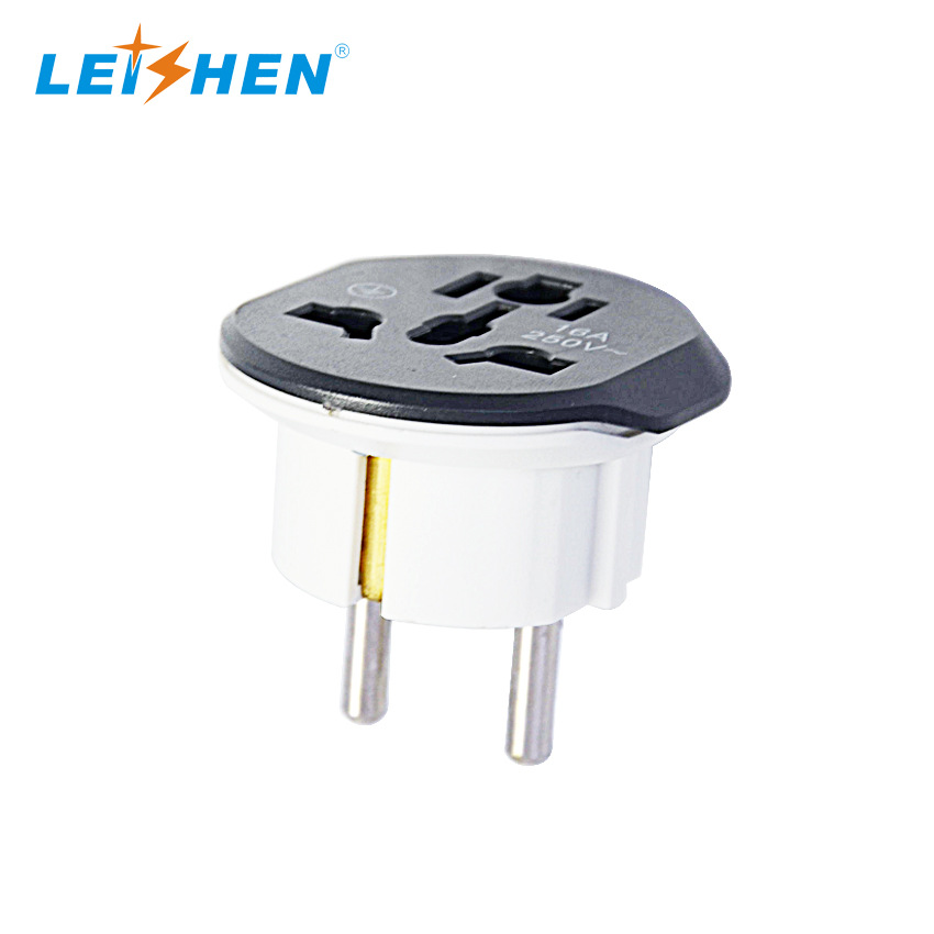 万用孔转换欧式转换插头   外贸德规欧规转换头 旅游德式欧式插头