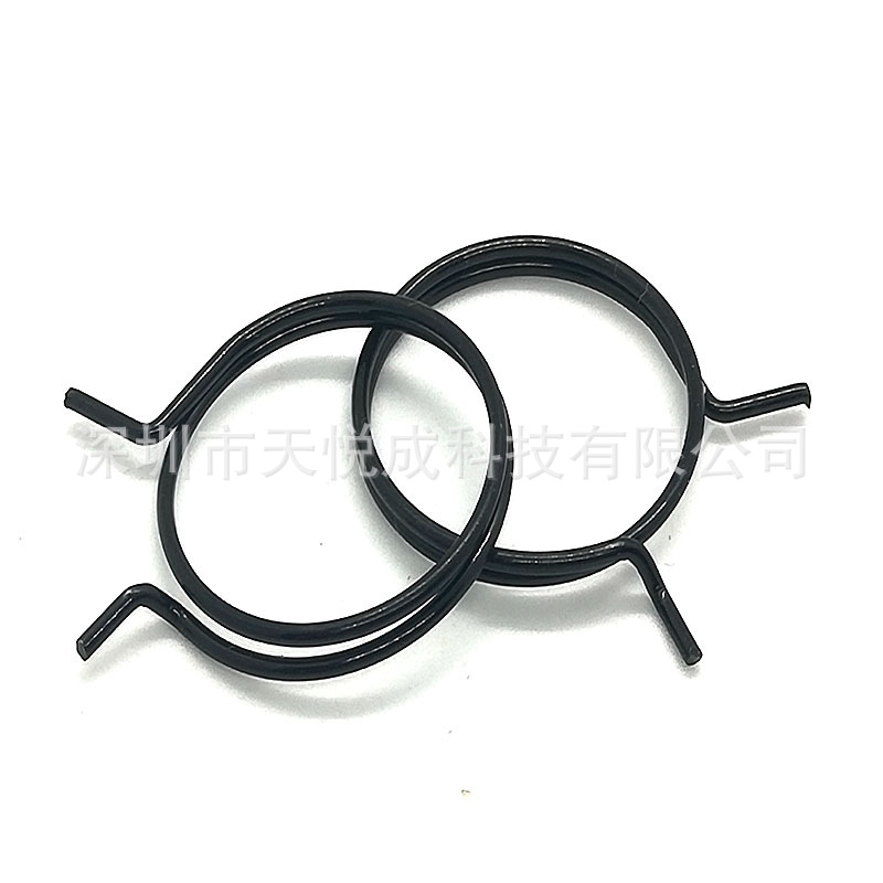 厂家直销扭簧圆形双头门锁弹簧拉手弹簧指纹锁扭簧汽车锁具弹簧