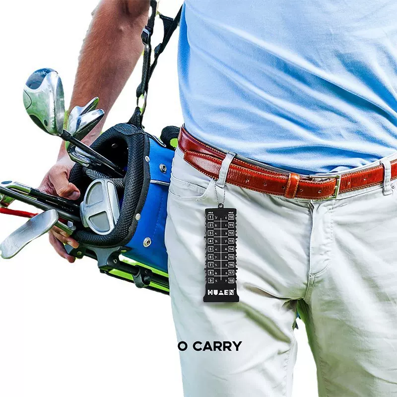 18洞高尔夫计分器红黑色方形计分器 记分器 高尔夫配件Golf厂家