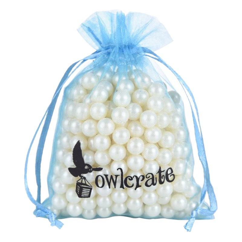 Подарочный марлевый мешок на шнурке, тканевая сумка из органзы, упаковка с жасминовым ароматом, чистый белый сетчатый мешок с принтом логотипа, защита от насекомых