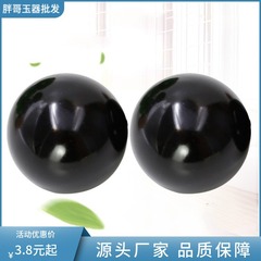 天然の規格品のバラの浜の石のフィットネスボールの石のハンドボールの老人の保健の玉のフィットネスは太極球を回復します。