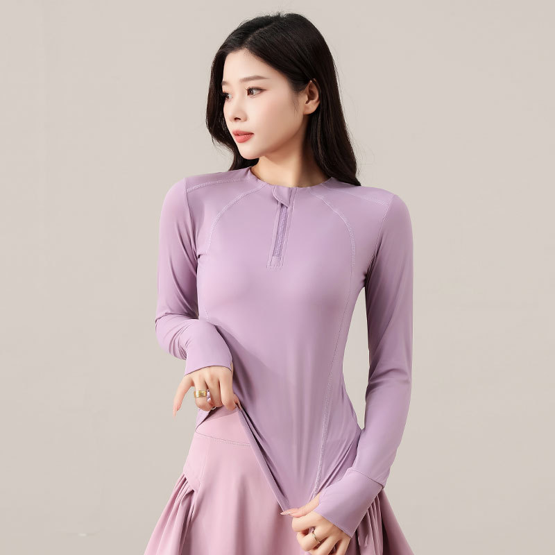 テニス服女性秋冬ランニングスポーツスーツ2024新型朝ランニング服ファッションヨガスカート長袖フィットネスウェア