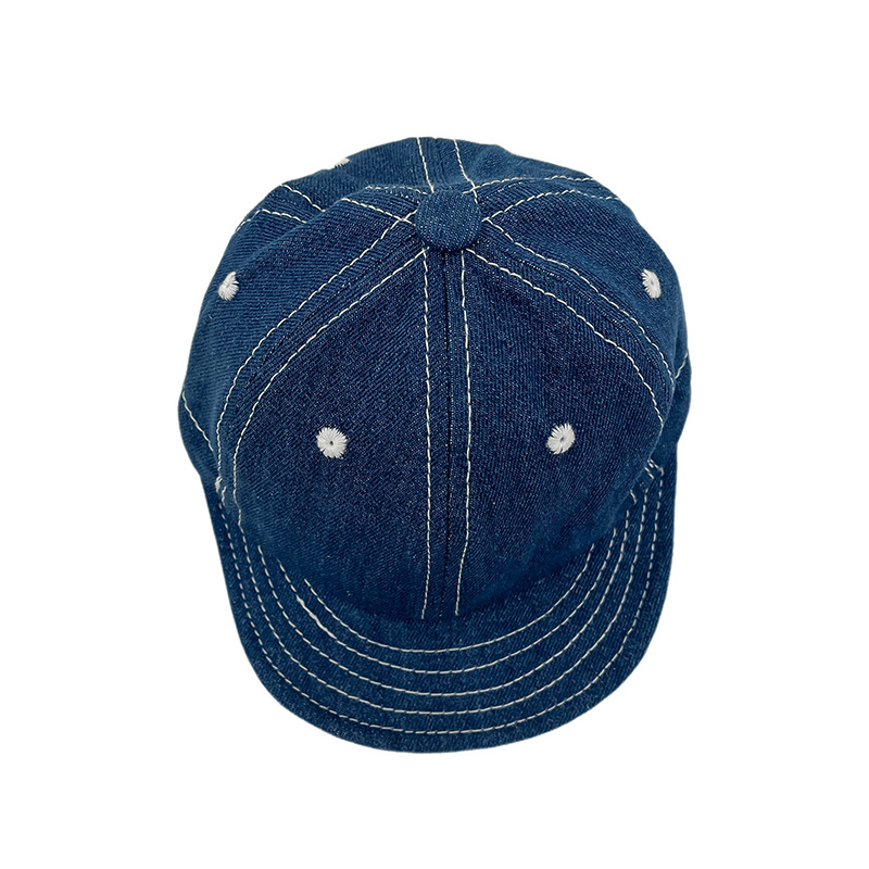 Gorra de mezclilla de verano, gorra de béisbol con cordón de personalidad guapa para bebés, niños y niñas, sombreros finos de protección solar, marea