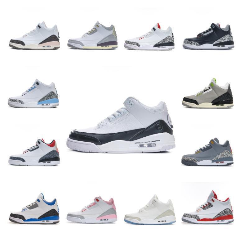 North Carolina Blue and White Cat Wear-Resistant Casual Men's Shoes Aj3 Basketball Shoes Fujiwara Hiroshi Joint Lightning Joe 3 Men's and Women's Shoes Aj4