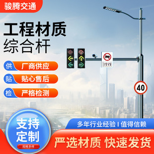 Factory wholesale integrated pole street lamp indicator monitor pole intelligent integrated multi-function multi-pole in one