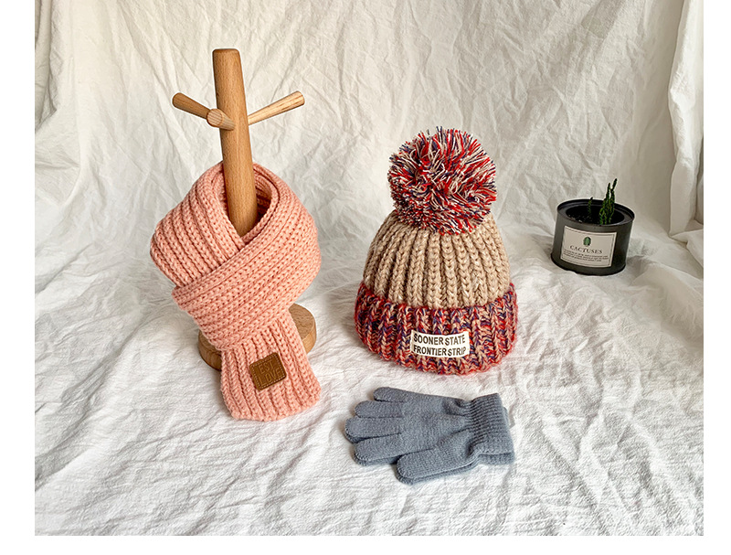 Enfants Unisexe Mignon Couleur Unie Bonnet De Laine display picture 4