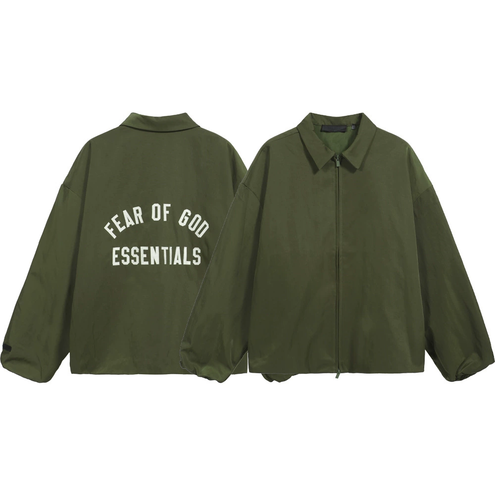 24FW new FOG Essentials letters, cloth, embroidered lapel single -breasted lapel jacket tide