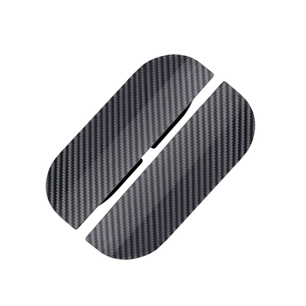 Carbon fiber snap-on rain eyebrow