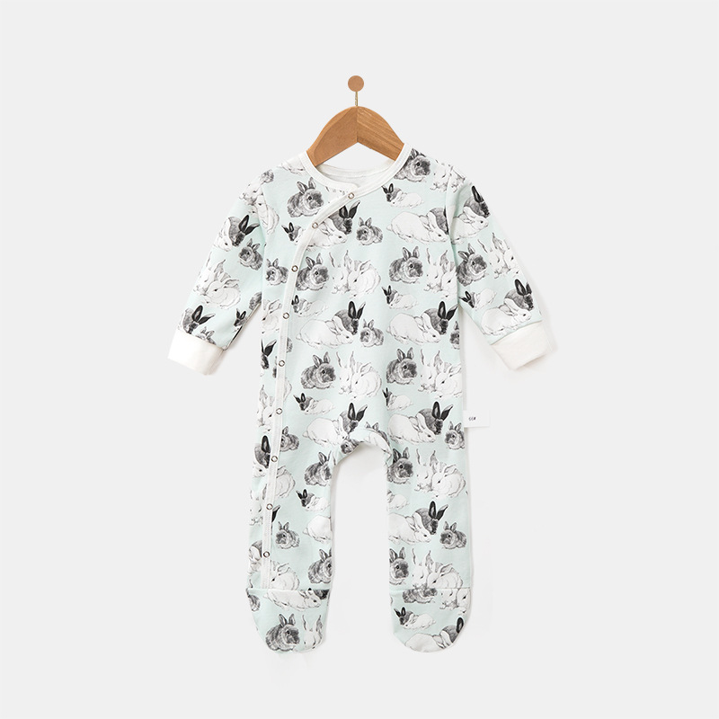 Comercio exterior, ropa de manga larga para bebés, ropa de botón de primavera y otoño, ropa de escalada de Amazon al por mayor.