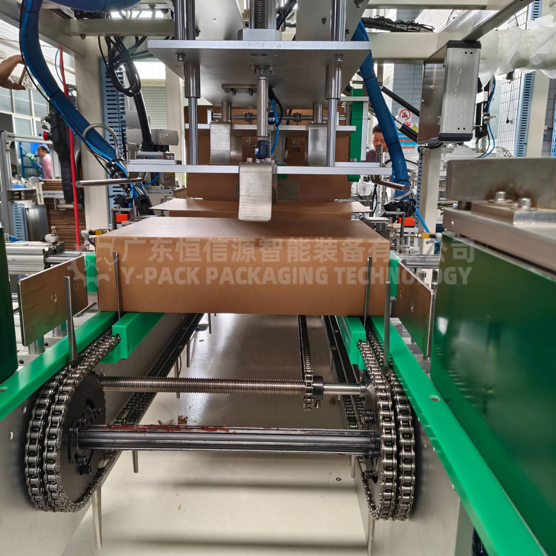 高速全自动装箱机五金配件蔬菜水果咖啡开箱封箱包装线厂家直供