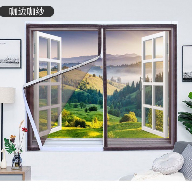 Malla Mosquitera Autoadhesiva de Poliéster para Ventanas del Hogar