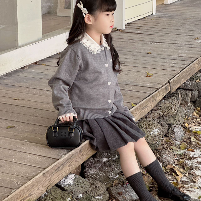 Bolsa de hombro coreana para niños y niñas, estilo extranjero, mini lindos colgantes de oso, bolsas de mano, bolsas de bolos para niños.