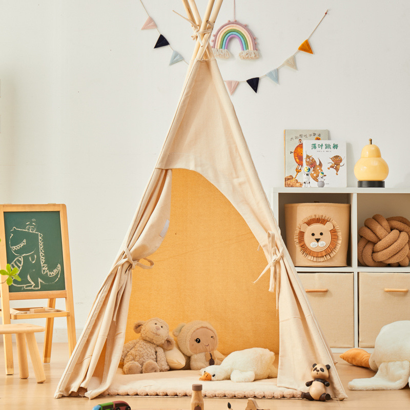 Tienda de campaña para niños de interior ins bebé nórdico hogar indio princesa casa pequeña casa para niños y niñas casa de juegos de juguete