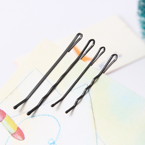 Korean children's hair accessories headband baby black one-word clip fine hairpin little girl side clip top clip hairpin trinket