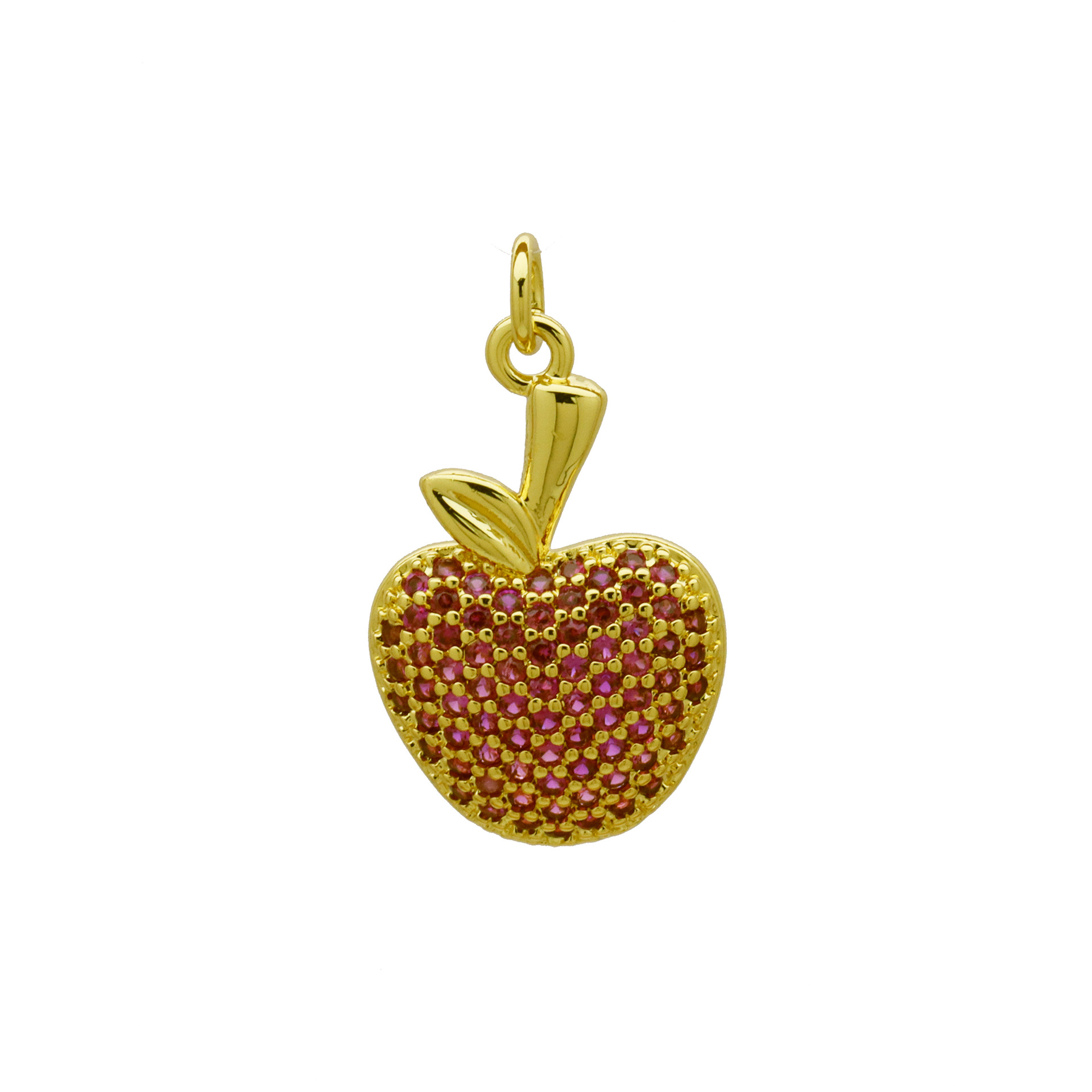 2g Weight Pendant Jewelry Making Type 7 * 18mm Jewelry Making Size Zircon Inlay Material DIY Jewelry Accessories Classification 1 Piece Quantity Copper Material Christmas Festival Cherry, Carrot, Strawberry Pattern Inlay Design IG Style Style 1 Piece 7 * 18mm Copper Zircon Cherry Carrot Strawberry Pendant 5