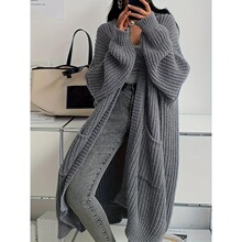 K 32830 Long Loose Knit Cardigan �������֯���� ŷ���羳
