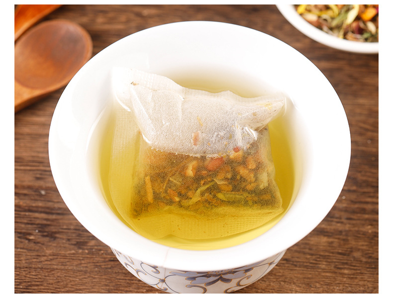 Da Du Slimming Tea 150g Bag 30 Teabags Winter Melon Lotus Leaf Rose Blend Daily Herbal Tea in use