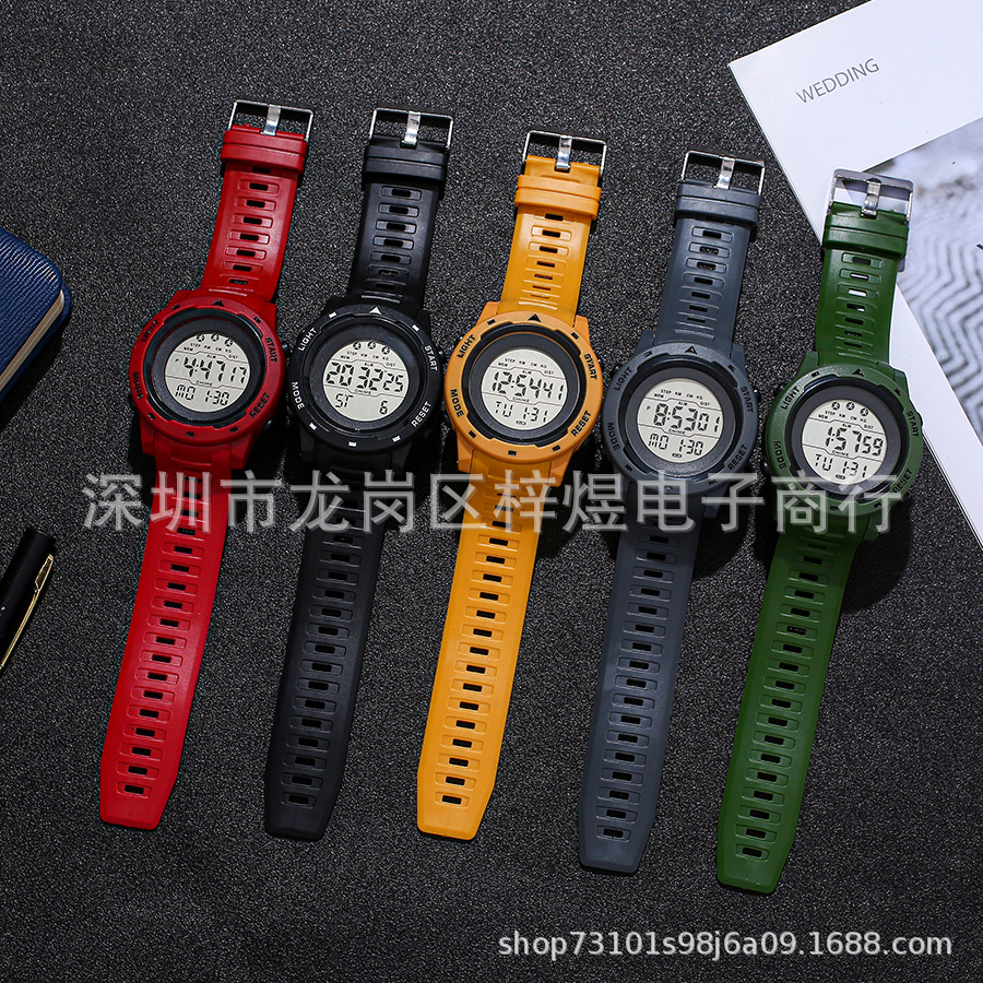 Sports Style Watch Men's Student Junior Senior high school Youth Electronic Watch Sports Fashion Multifunctional Cross-border Explosions