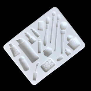 New lipstick, makeup brush shape silicone mold chocolate decorative cake baking Cake Mold