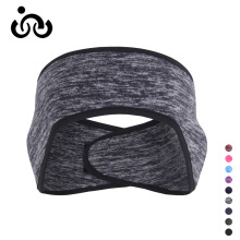 千迁沃户外骑行跑步保暖头带可调节魔术贴摇粒绒护耳抓绒运动发带