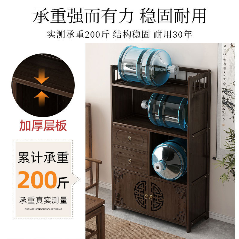 茶水柜家用茶柜置物架茶叶架子茶室茶桌边柜茶壶茶具收纳架展示柜|undefined